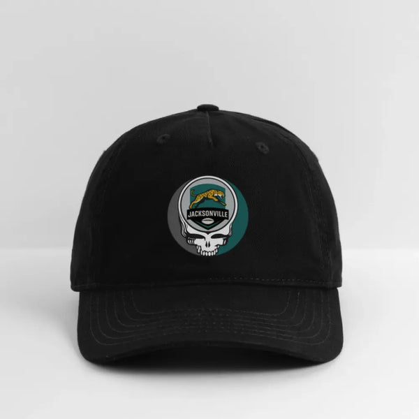 Jacksonville Jaguars Grateful Dead Stealie Dad Hat - black