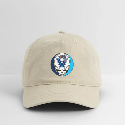 Villanova University Grateful Dead Stealie Dad Hat - khaki