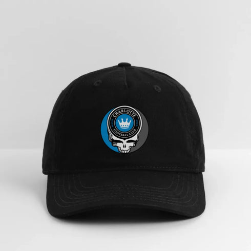 Charlotte FC Grateful Dead Stealie Dad Hat - black