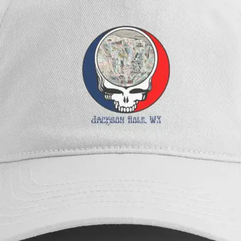 Jackson Hole Trail Map Grateful Dead Dad Hat