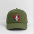 New Hampshire Map Stealie Grateful Dead Dad Hat - olive green