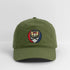 Superior National Forest Fire Stealie Grateful Dead Stealie Dad Hat - olive green