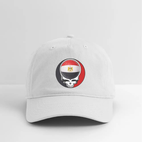 2026 Egypt World Cup Grateful Dead Stealie Dad Hat - white