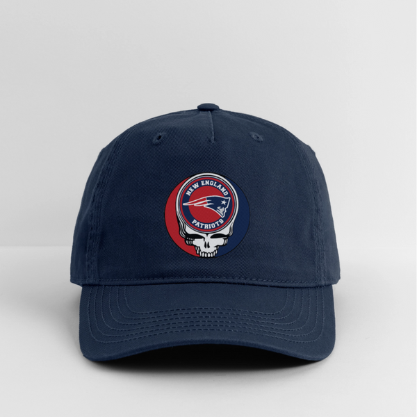 New England Patriots Grateful Dead Stealie Dad Hat - navy