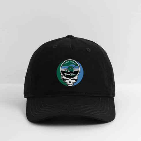 Tulane University Grateful Dead Stealie Dad Hat - black