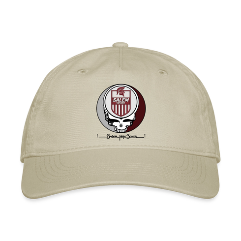 Custom Salem Soccer Stealie Grateful Dead Dad Hat - khaki