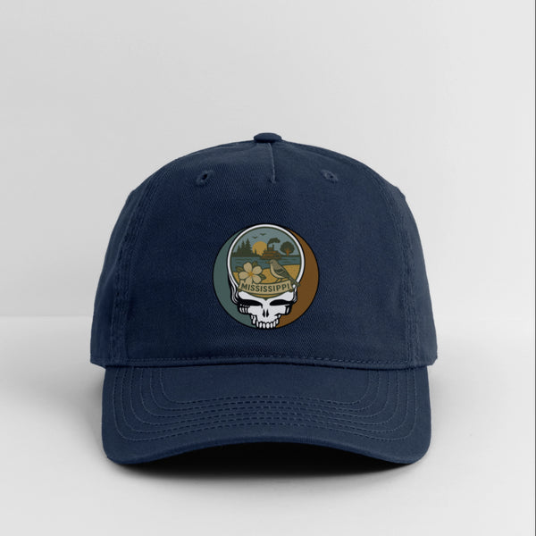 Mississippi Stealie Grateful Dead Dad Hat - navy