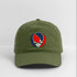 Hawaii Map Stealie Grateful Dead Dad Hat - olive green