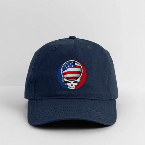2026 Team USA World Cup Grateful Dead Stealie Dad Hat - navy