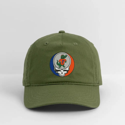 University of Florida Stealie Grateful Dead Stealie Dad Hat - olive green