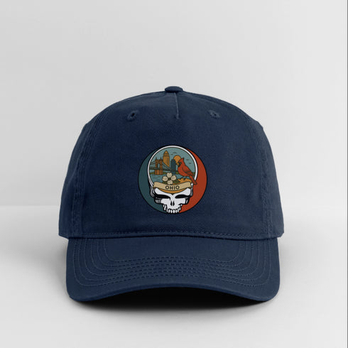 Ohio Stealie Grateful Dead Dad Hat - navy