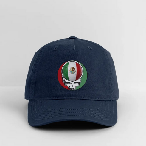 2026 Mexico World Cup Grateful Dead Stealie Dad Hat - navy