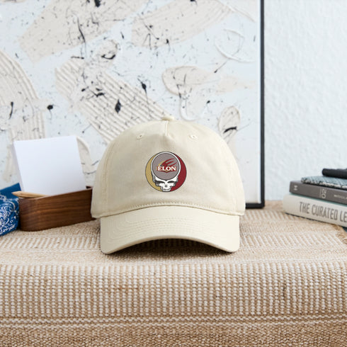 Elon University Stealie Grateful Dead Dad Hat - khaki