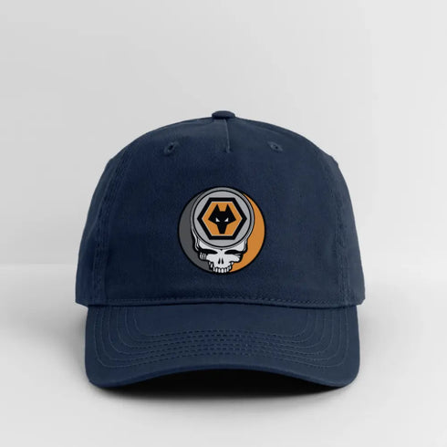 Wolverhampton Wanderers Grateful Dead Stealie Dad Hat - navy