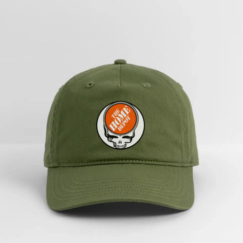 Home Depot Grateful Dead Stealie Dad Hat - olive green