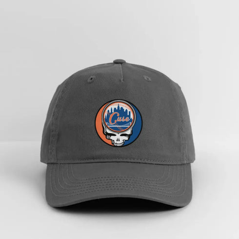 Custom Cuse Grateful Dead Stealie Dad Hat - charcoal