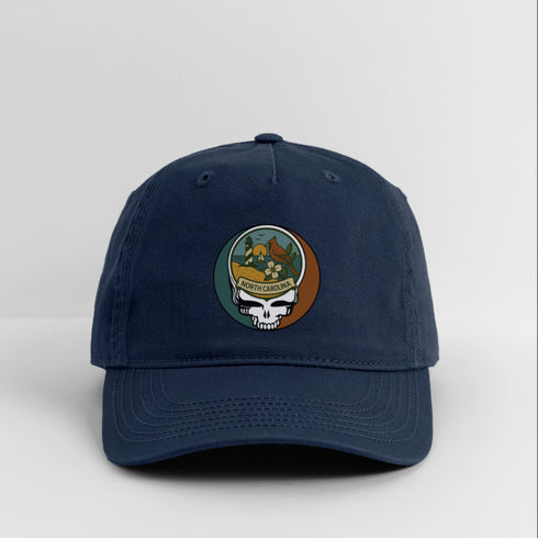 North Carolina Stealie Grateful Dead Dad Hat - navy