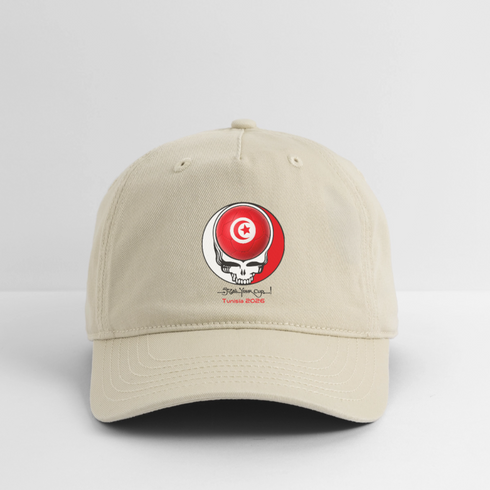 2026 Tunisia World Cup Grateful Dead Stealie Dad Hat - khaki