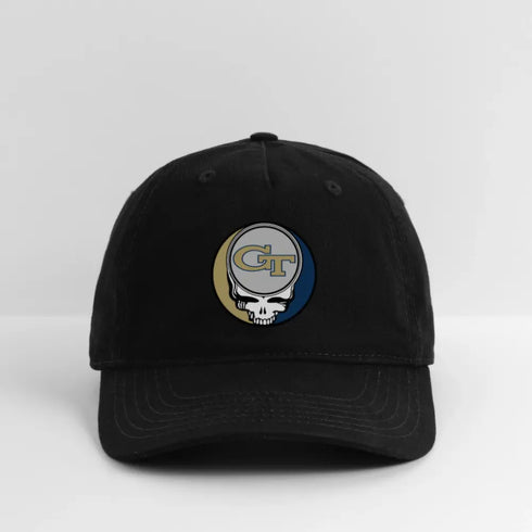 Georgia Tech Grateful Dead Stealie Dad Hat - black