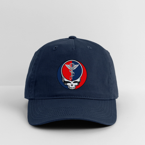 Chiropractor Stealie Grateful Dead Dad Hat - navy