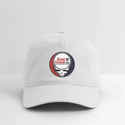 East Coast CES Stealie Grateful Dead Stealie Dad Hat - white