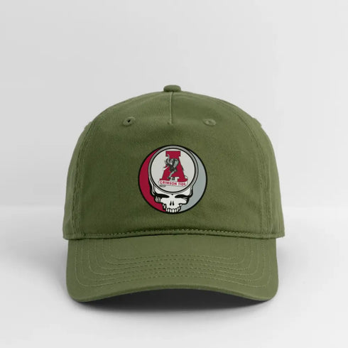 Vintage Alabama "Cecil" Stealie Grateful Dead Stealie Dad Hat - olive green