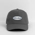 Life is dead. Signature Oval Blue Grateful Dead Stealie Dad Hat - charcoal