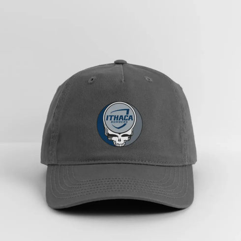 Ithaca College Grateful Dead Stealie Dad Hat - charcoal