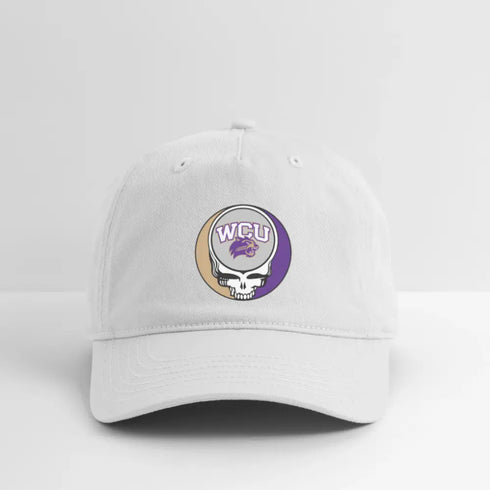 Western Carolina University Grateful Dead Stealie Dad Hat - white