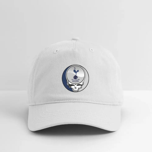 Tottenham Hotspur Grateful Dead Stealie Dad Hat - white