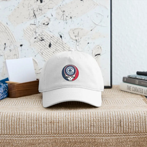 Los Angeles Clippers Grateful Dead Stealie Dad Hat - white