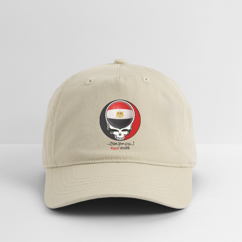 2026 Egypt World Cup Grateful Dead Stealie Dad Hat - khaki