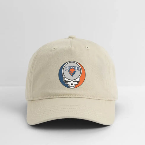 Bucknell University Grateful Dead Stealie Dad Hat - khaki