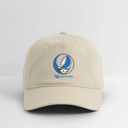 University at Buffalo Grateful Dead Stealie Dad Hat - khaki