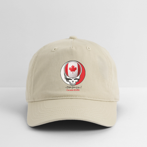 2026 Canada World Cup Grateful Dead Stealie Dad Hat - khaki