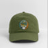 California Stealie Grateful Dead Dad Hat - olive green