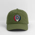 Cleveland Guardians Grateful Dead Stealie Dad Hat - olive green