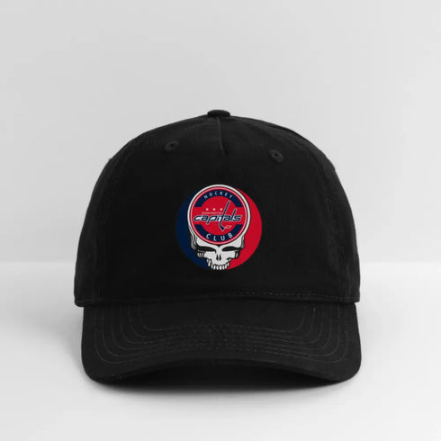 Washington Capitals Grateful Dead Stealie Dad Hat - black