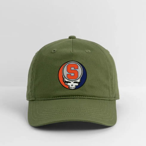 Syracuse Grateful Dead Stealie Dad Hat - olive green