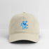 Blue Dancing Bear Grateful Dead Stealie Dad Hat - khaki