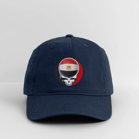 2026 Egypt World Cup Grateful Dead Stealie Dad Hat - navy