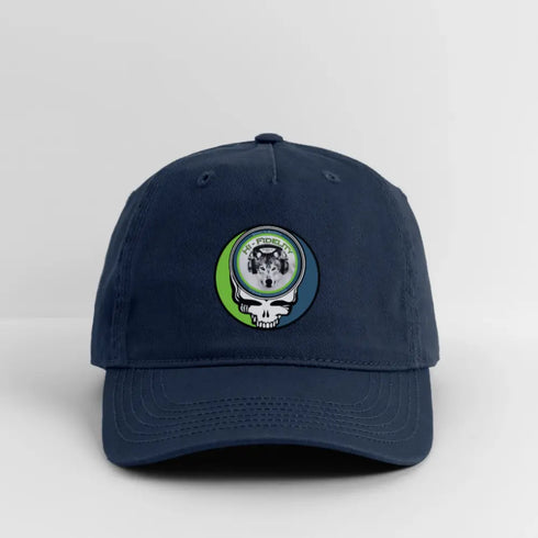 Hi-Fidelity Stealie Grateful Dead Stealie Dad Hat - navy