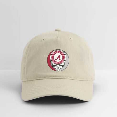 University of Alabama Grateful Dead Stealie Dad Hat - khaki