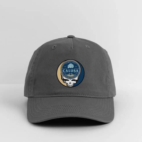 Calusa Oyster Company Grateful Dead Stealie Dad Hat - charcoal