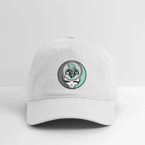 New York Liberty Grateful Dead Stealie Dad Hat - white