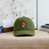 Maryland Map Stealie Grateful Dead Dad Hat - olive green
