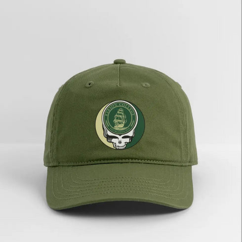 Babson College Stealie Grateful Dead Dad Hat - olive green