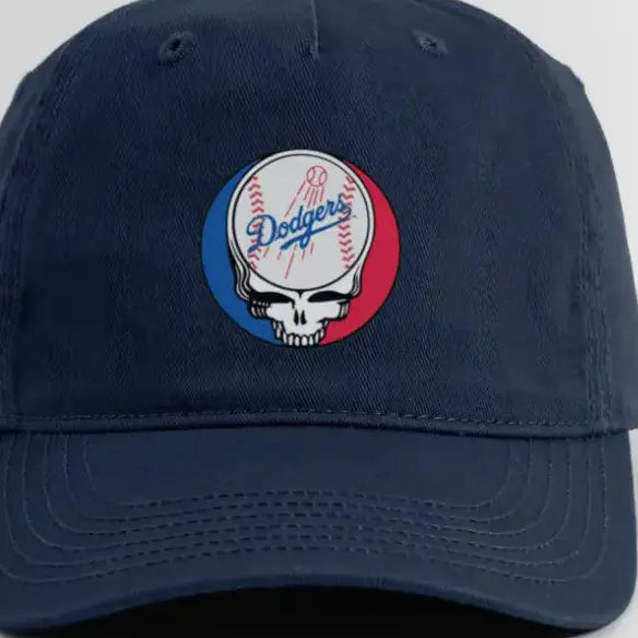 Los Angeles Dodgers Logo Stealie Grateful Dead Dad Grateful Dead Hat