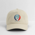 Gore Mountain Trail Map Stealie Grateful Dead Dad Hat - khaki
