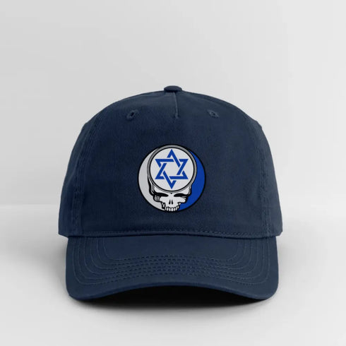 Star of David Grateful Dead Stealie Dad Hat - navy